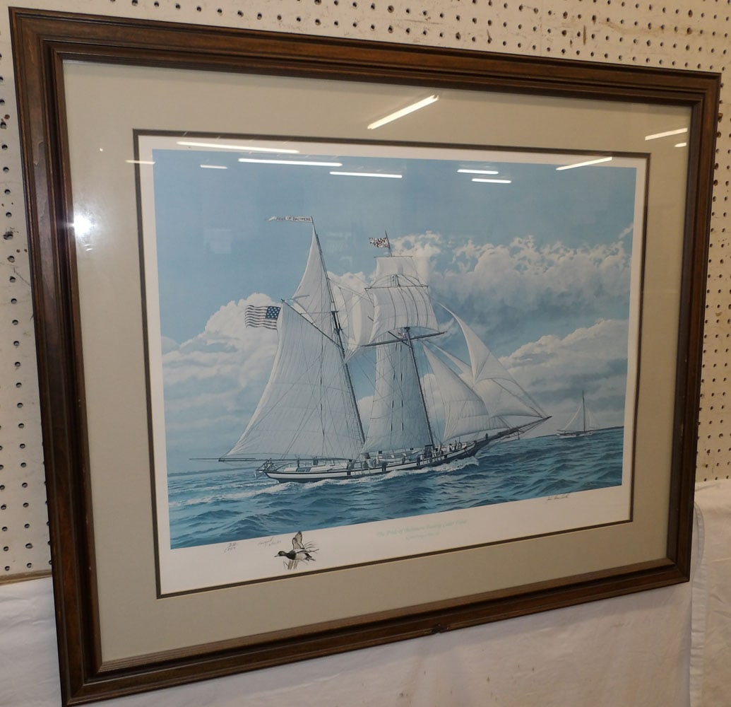 Framed Duck Print Pencil Signed & Numbered (1 of 7)