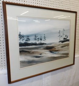 Framed Watercolor Artist Signed