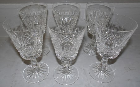 Six Waterford Wine Glasses