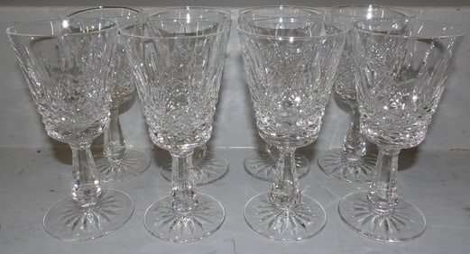 Eight Waterford Wine Glasses