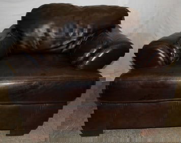 Leather Upholstered Arm Chair