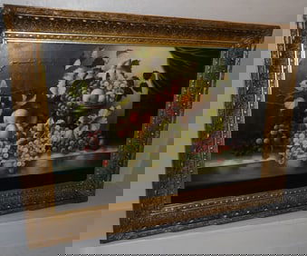 Framed Oil on Canvas Still Life