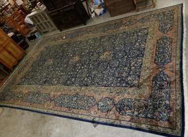 12' 4" x 19' 10" Antique Handmade Oriental Rug