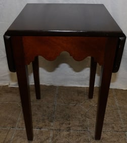 mahogany drop leaf stand
