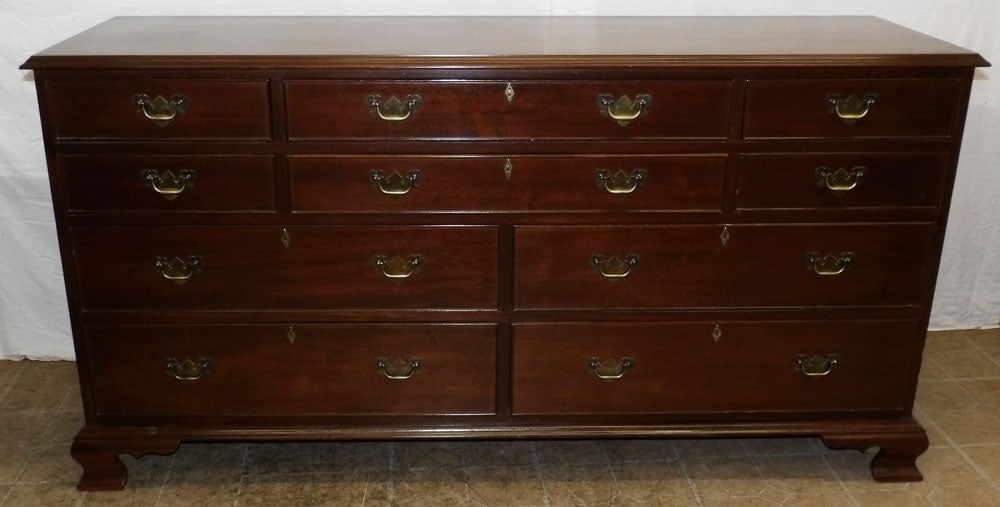 mahogany 10 drawer chest by Craftique (1 of 4)
