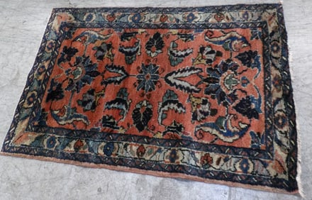 4' x 2' 8" Antique Handmade Oriental Rug