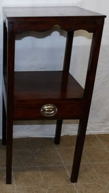 19th Century Mahogany One Drawer Washstand