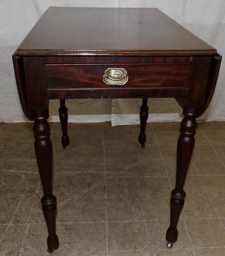 19th Century Mahogany One Drawer Pembroke Table (1 of 6)