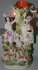 Antique Staffordshire Spill Vase