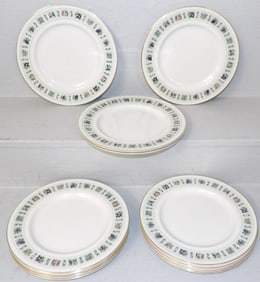 Twelve Royal Doulton Dinner Plates, "Tapestry"