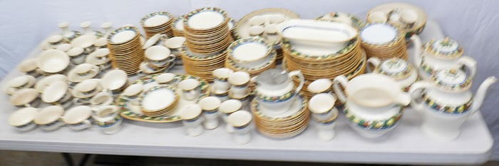 252 Pieces of Hand Painted English Adams Titian Ware