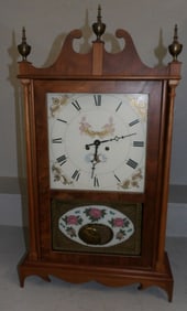 Walnut Spring Driven Shelf Clock by Eli Terry