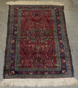 3' 5" x 5' 3" Antique Handmade Oriental Rug