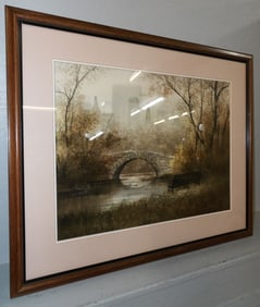 Framed Watercolor Artist Signed