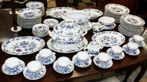 188 Pieces of Blue Danube China