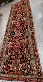 3'5" by 12' 6" antique oriental rug