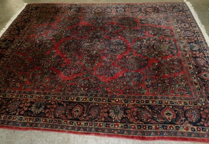 11' 7"by 8' 11" antique handmade oriental rug