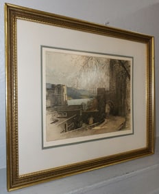 framed print pencil signed