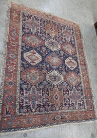 6' 4" by 4'7" antique handmade oriental rug