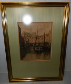 framed print pencil signed
