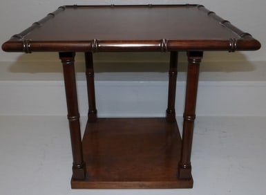 cherry faux bamboo stand