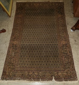 4' X 6'5" antique handmade oriental rug