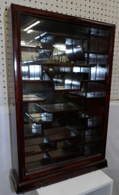 oriental rosewood glass door table top cabinet