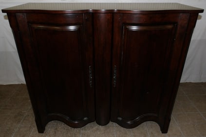 modern cherry 2 door cabinet