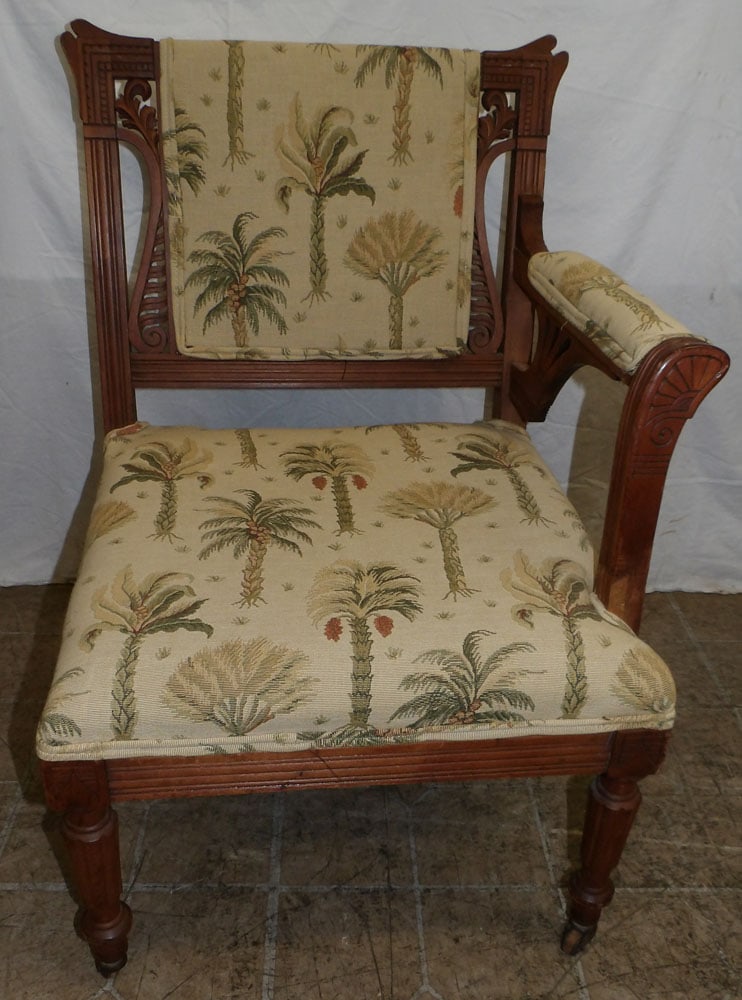 antique walnut Victorian corner chair (1 of 5)