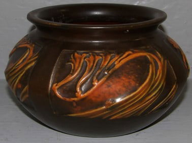Roseville rose craft panel pottery jardiniere