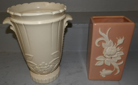 2 Weller pottery vases