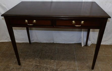 mahogany two drawer work table