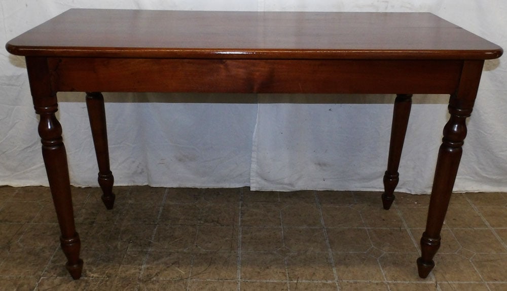 19th Century Walnut Console: 19th Century Walnut Console . 29" H 48" W 22" D ALL DESCRIPTIONS AND ANY CONDITION STATEMENT GIVEN BY LANGSTON AUCTION GALLERY ARE STRICTLY OPINIONS AND LANGSTON'S SHALL HAVE NO RESPONSIBILITY FOR ERR