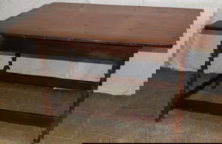Benchmade Pine Bread Board End Stretcher Base Tavern Table
