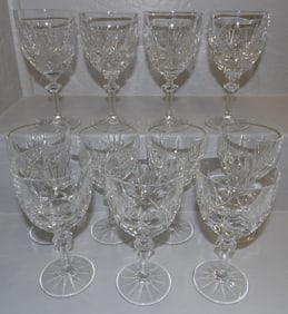 Eleven Crystal Wine Glasses by Gorham