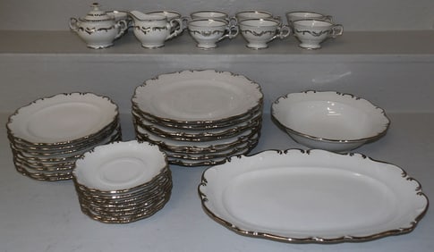 36 Pieces of Schumann Arzberg Germany China, "Platinum Elegance"