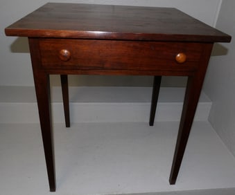 Walnut Bench made One Drawer Stand