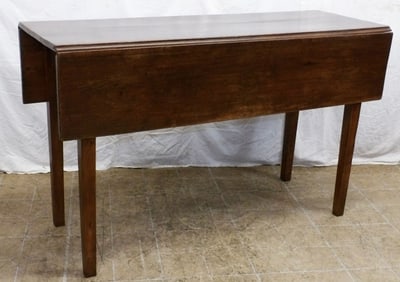 19th Century Walnut Drop Leaf Dining Table