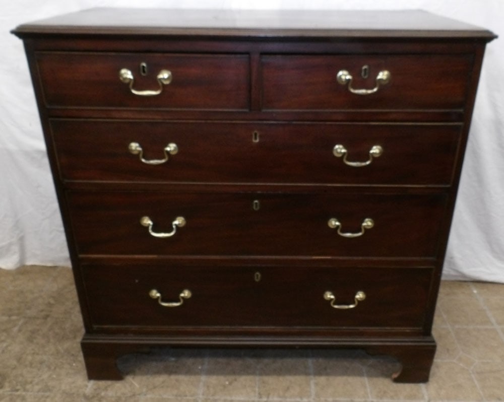 19th Century Mahogany Two Over Three Drawer Chest (1 of 7)