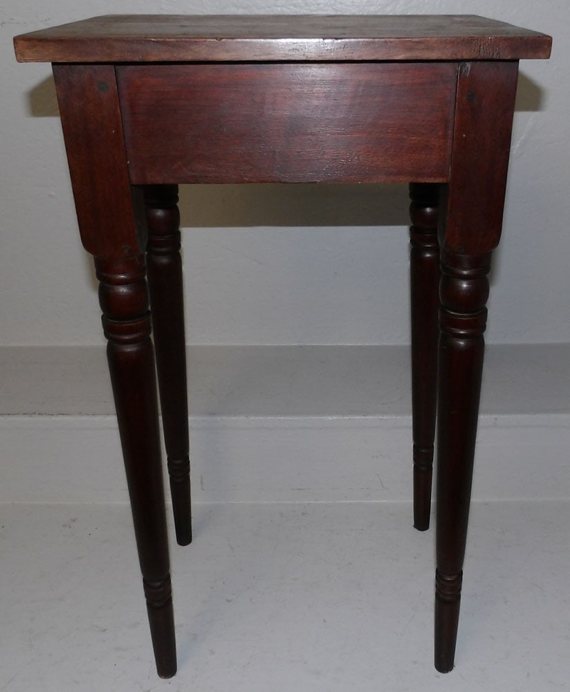 Antique Walnut Turned Leg Stand (1 of 3)