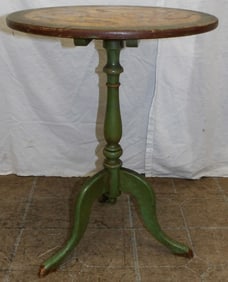 Painted Wood Tilt Top Table
