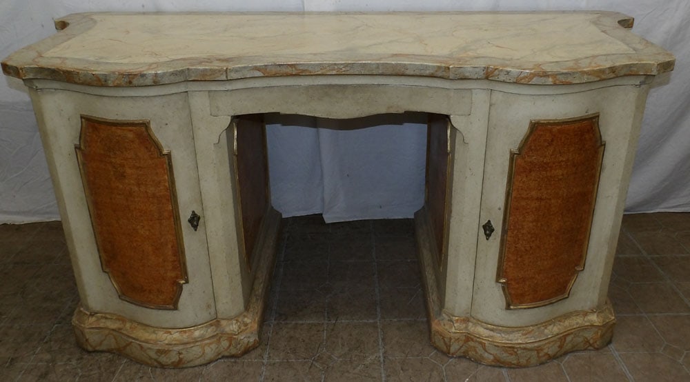 Faux Marble Hand Painted Desk (1 of 15)