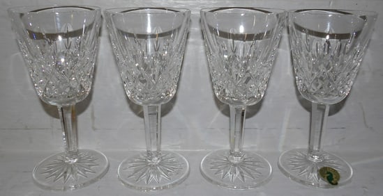 Four Waterford Crystal Wines