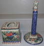 Two Pieces of Hand Painted Polish Pottery
