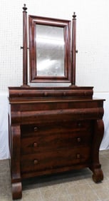 Antique Mahogany Empire Dresser