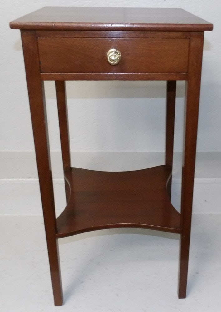 Mahogany One Drawer Two Tier Stand (1 of 4)