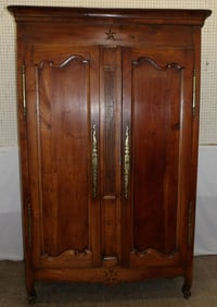 19th Century Cherry French Provincial Wardrobe