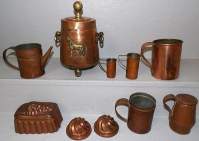 Lot of Antique Copper Items
