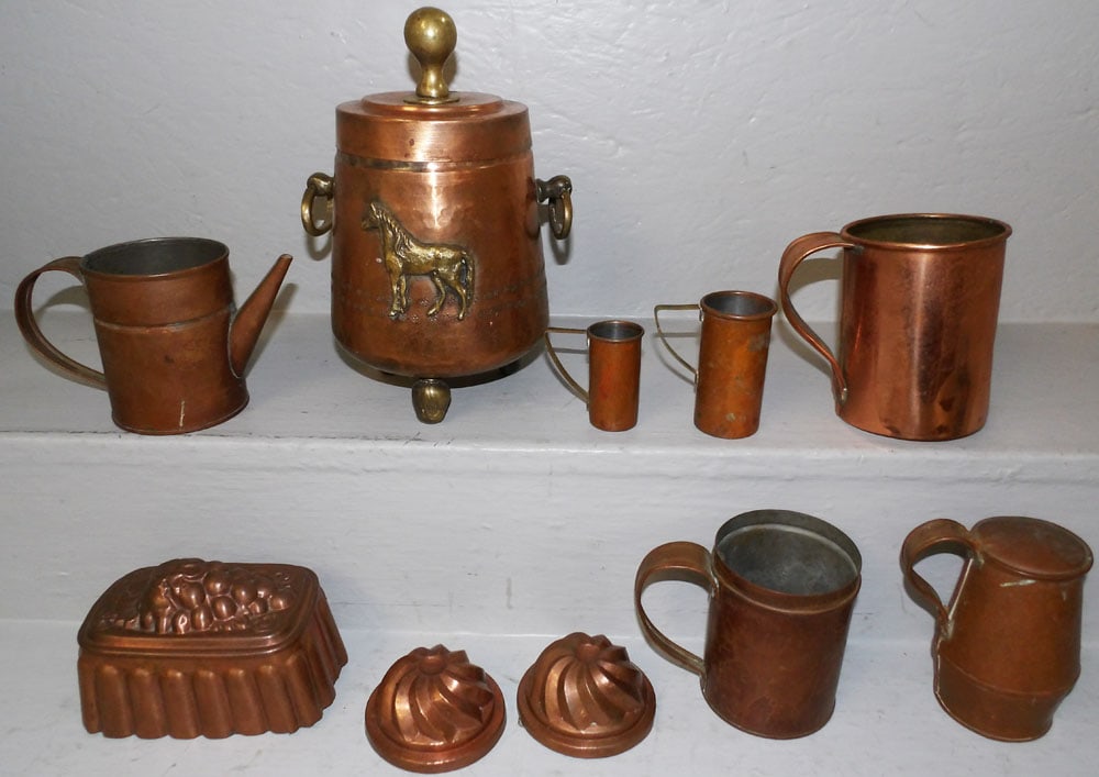 Lot of Antique Copper Items (1 of 3)