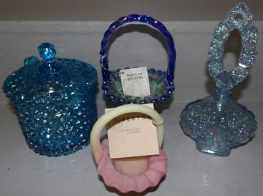 Four Pieces of Fenton Art Glass